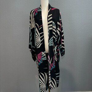 ANTHROPOLOGIE MAEVE KIRA TROPICAL PRINT KIMONO JACKET - SIZE SMALL / EXTRA SMALL